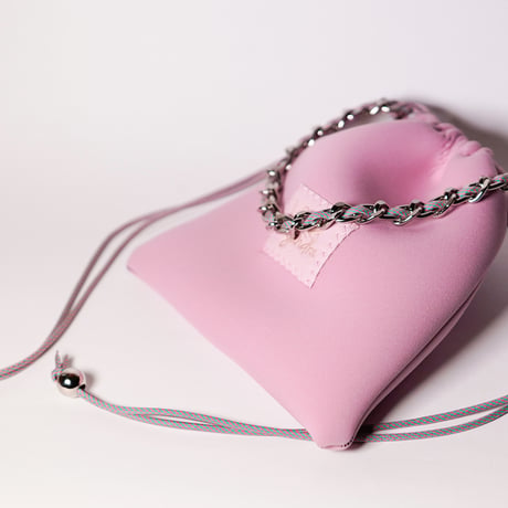 Lozz Sandra/Flow Chain Pouch_B pink(Silver)