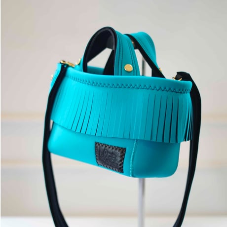 Lozz Sandra / Fringe Mini Totebag _(AQUA)