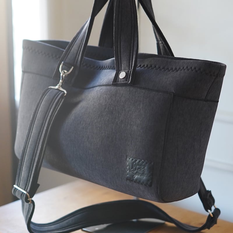 Lozz Sandra / Big Totebag (ASH BLACK) | R/hombu