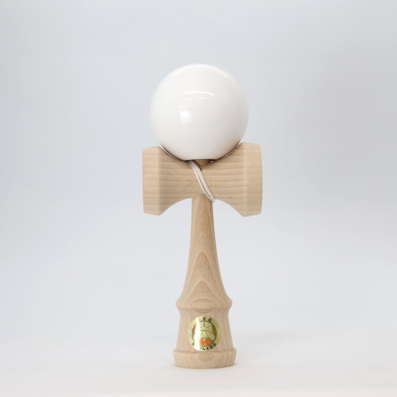 競技用けん玉 大空 ソリッドカラー 白 | 山形工房けん玉SHOP
