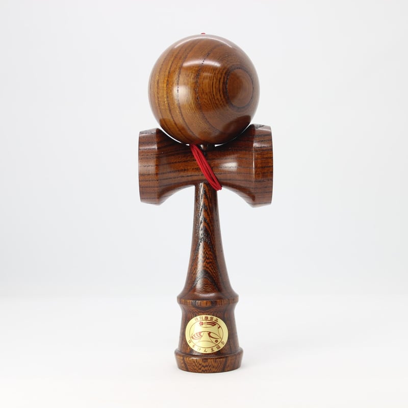 大空 漆仕立て（けやき） 赤 | 山形工房けん玉SHOP