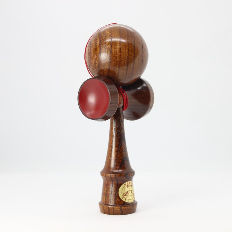 大空 漆仕立て（けやき） 赤 | 山形工房けん玉SHOP