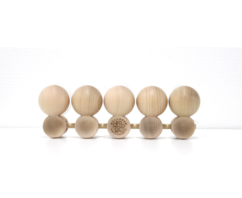 最終値下げ！秋元けん玉研究所 大空 5連大皿 木地玉　中古品 original
