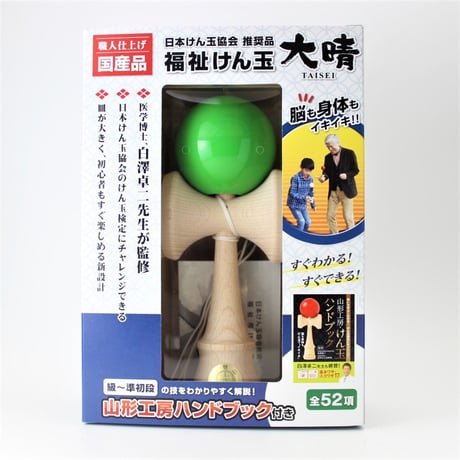 福祉けん玉 大晴  　緑　ハンドブックセット
