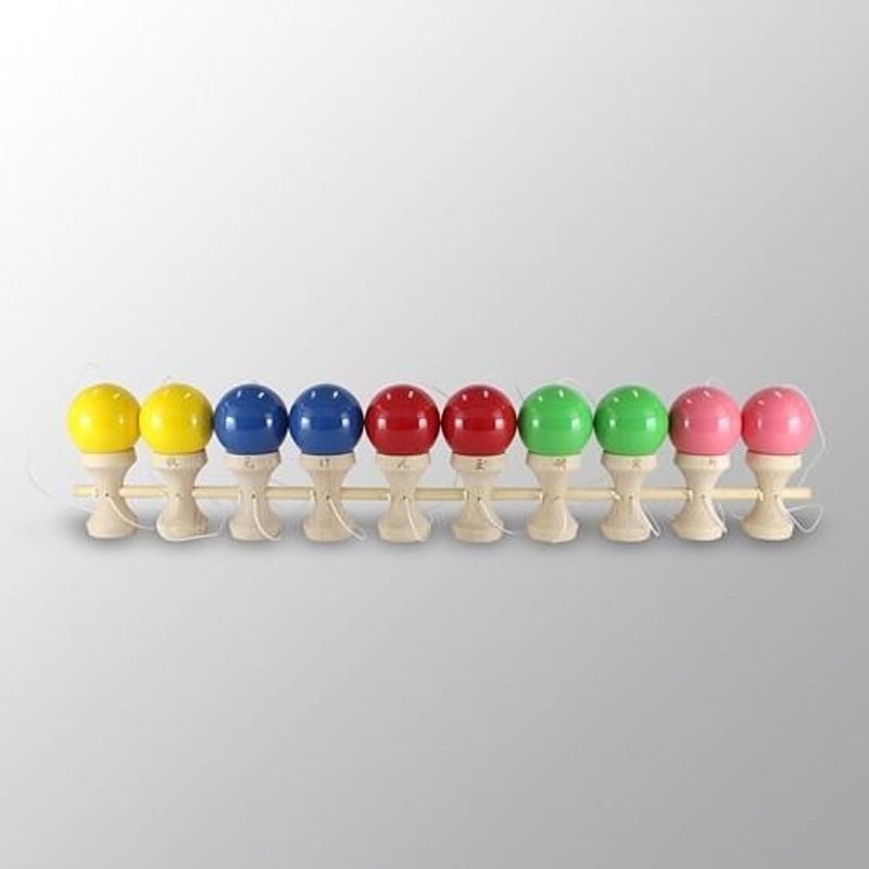 10連けん玉 (5色)　未使用品 山形工房 日本けん玉協会認定 競技用けん玉 大空 メタルカラー 1個