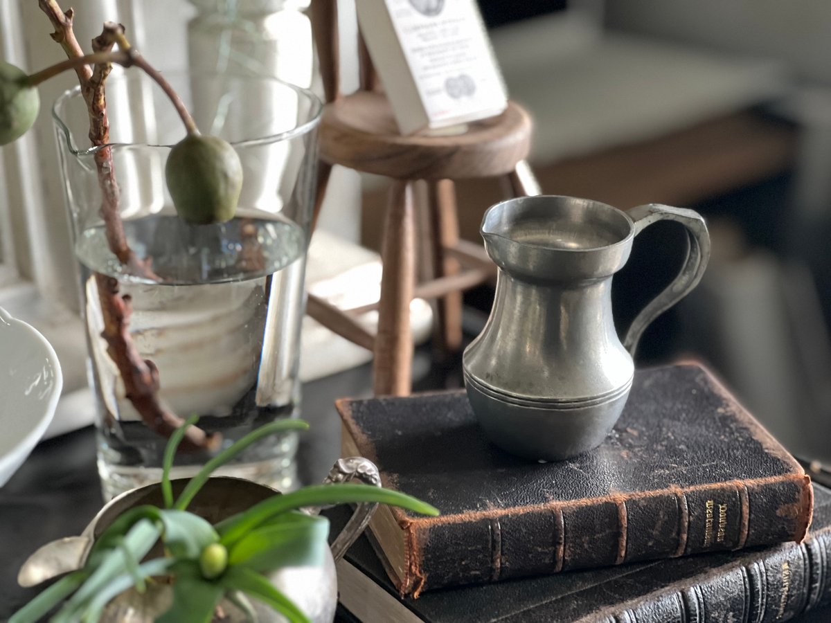 フランスアンティーク/ピューター製ポット/エタンジャグ/花器/雑貨(86-31) フランスアンティーク/ピューター製ポット/エタンジャグ/花器