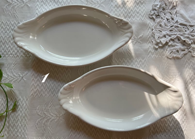 フランスアンティーク 南仏テラコッタのオーブン皿 グラタン皿