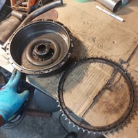 HARLEY　ドラムスプロケット　リベット打ち換え