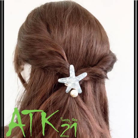 スターフィッシュ シースター ヒトデ パール マリンモチーフ ヘアゴム ヘアポニー レディース ヘアアクセサリー：HG170303