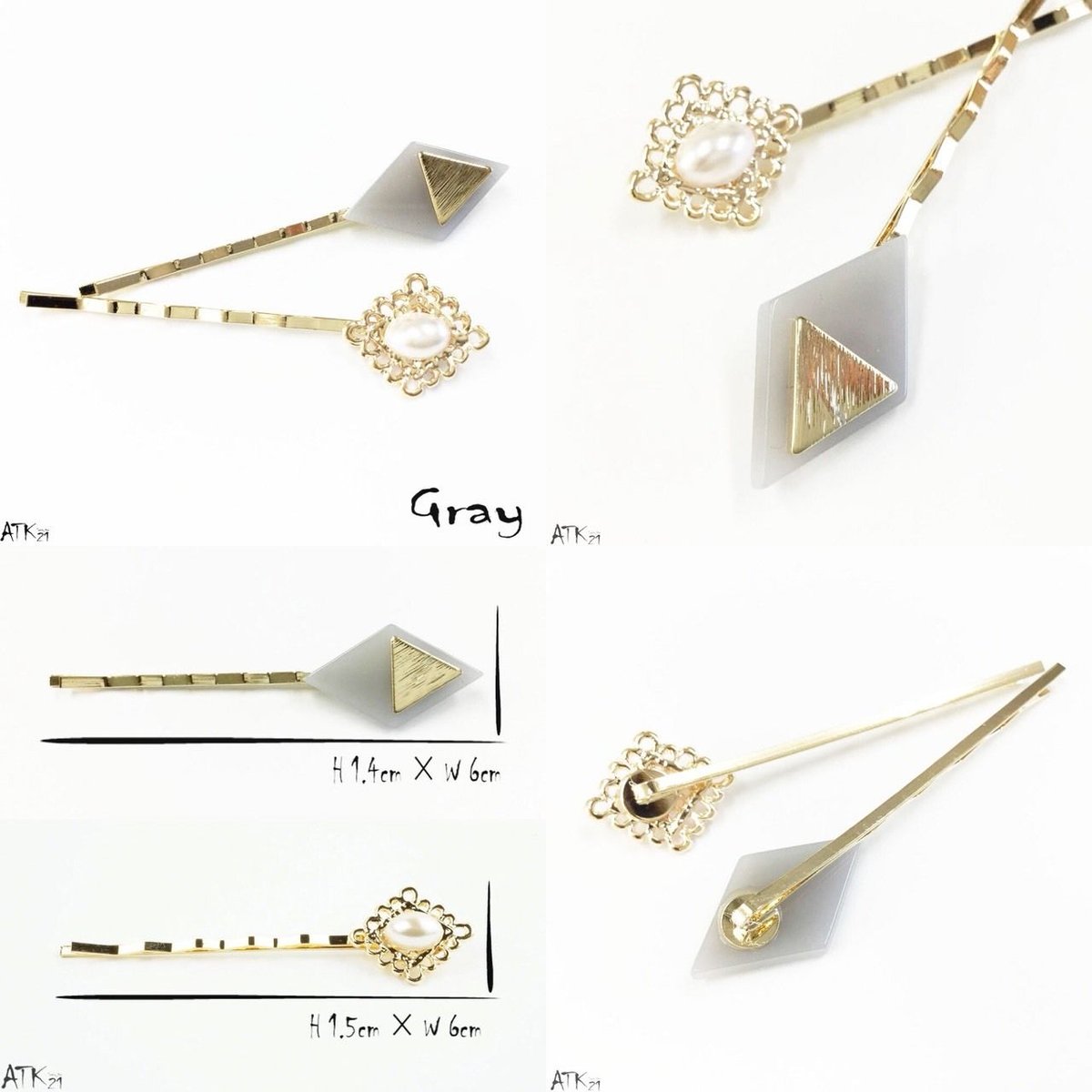 即発送/ゴールド　2点セット✭ ヘアピン 楽天市場】【550円福袋チケット対象】【ヘアクリップ1個