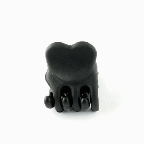 （5個セット） ハート マットカラー ブラックカラー ミニバンスクリップ プチヘアクリップ 大人可愛い レディース アクセサリー：HBS160801 B