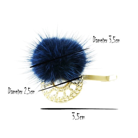 ファー 透かしサークル パール ヘアフック ヘアカフス ポニーフック ヘアクリップ レディース ヘアアクセサリー：HF180902