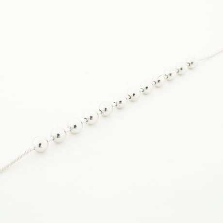 スネークチェーン 小粒 シルバーボール シンプル  チェーン アンクレット 上品 おしゃれ レディース アクセサリー：AB170602
