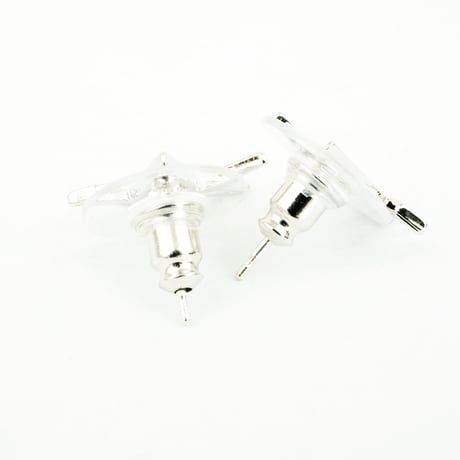 折り鶴 透かし ピアス 和装 シンプル Silverpost925 シルバー ゴールド アクセサリー メンズ レディース ユニセックス：PS160605