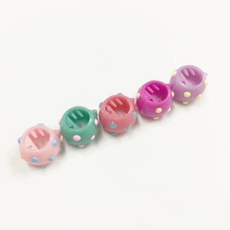 （5個セット） ドットカラーボール ミニヘアクリップ プチクリップ ミニバンス プチバンス キッズ レディース かわいい ヘアアクセサリー：HBS170701