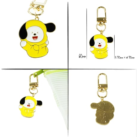 バンタン BTS アニマルモチーフキーホルダー キーリング チャーム アクセサリー メンズ レディース ユニセックス 小物：KR200502
