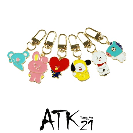 バンタン BTS アニマルモチーフキーホルダー キーリング チャーム アクセサリー メンズ レディース ユニセックス 小物：KR200502