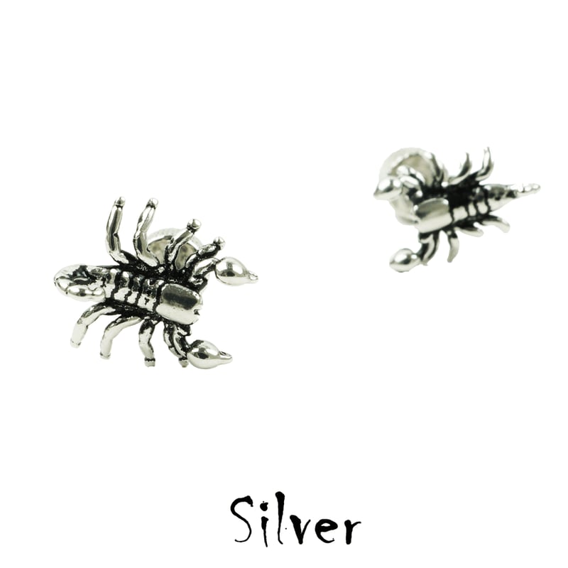 両耳用（2点セット）蠍 サソリ 16G ステンレスピアス Surgical Steel 31