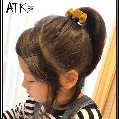 (2点セット） 秋冬カラー スターモチーフ 子供用ヘアゴム ツインテール ヘアポニー 卒業式 入学式 発表会 七五三 結婚式 パーティ 子供 キッズ 女の子 ヘアアクセサリー：HGK190912