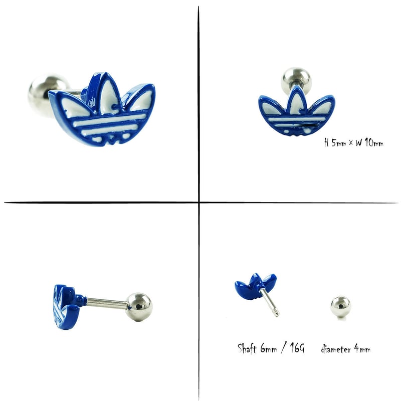 激レア adidas アディダス　トレフォイル　ピアス　レディース　メンズ 激レア adidas アディダス トレフォイル ピアス レディース メンズ