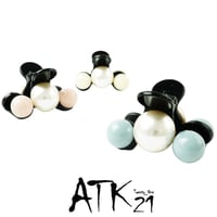 大粒パール カラーボール バンスクリップ シンプル しっかりホールド 簡単ヘアアレンジ 髪留め 大人アクセ レディース ヘアアクセサリー：HBL180801