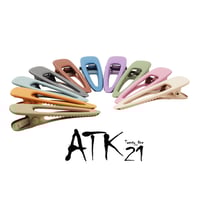 オープン トライアングル マットカラー クリップピン ダッカール シンプル 無地 前髪 艶消し レディース ヘアアクセサリー：HD190305