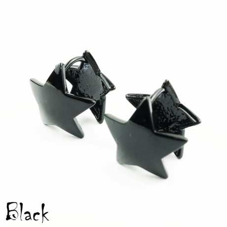 両耳用（2個セット）スター カラー フープ リング 18G  レディース アクセサリー：HPB170402