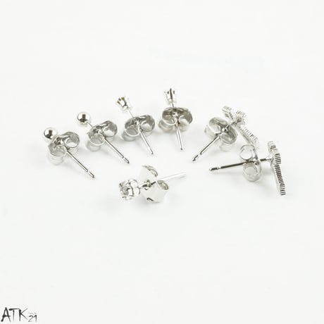 (7個セット）クロスモチーフ 十字架 一粒ストーン シルバー ゴールド セットピアス  スタッドピアス レディース アクセサリー：PSS170808