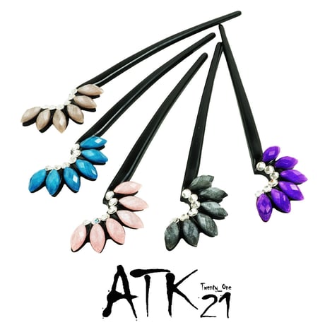 花びら petal フラワー お花 ストーン 一本挿し かんざし 簪 コーム スティック型 着物 和装 浴衣 髪留め 簡単ヘアアレンジ レディース 韓国ヘアアクセサリー