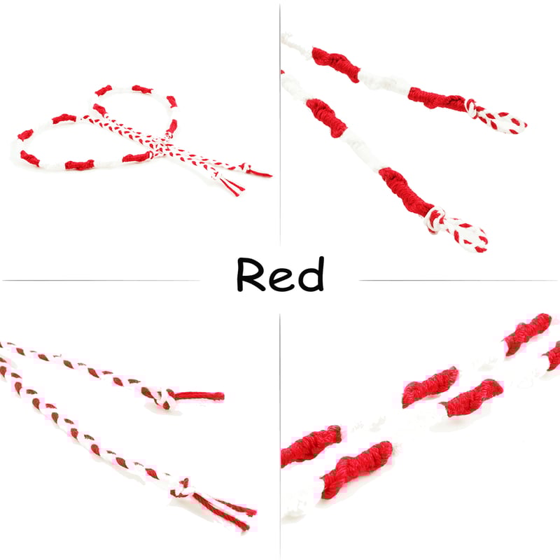 2点セット）ハンドメイド White 2カラー ペア カップル ミサンガ