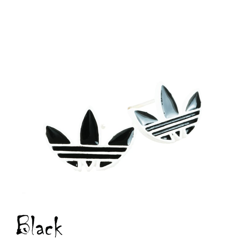 2点セット）リーフモチーフ adidas アディダス スタッド ピアス メンズ 