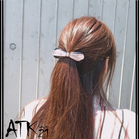 リボン ラインストーン 上品 シンプル バレッタ 大人アクセ ヘアクリップ 髪留め 簡単ヘアアレンジ レディース ヘアアクセサリー：HV190101