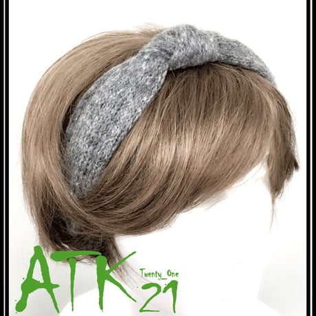 リボンモチーフ 毛糸 カチューシャ シンプル かわいい 人気 レディース ヘアアクセサリー：HK141003
