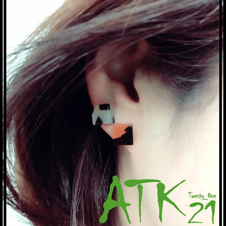 べっ甲 スクエア スタッド ピアス きれいめ カジュアル レディース アクセサリー：PKS170202