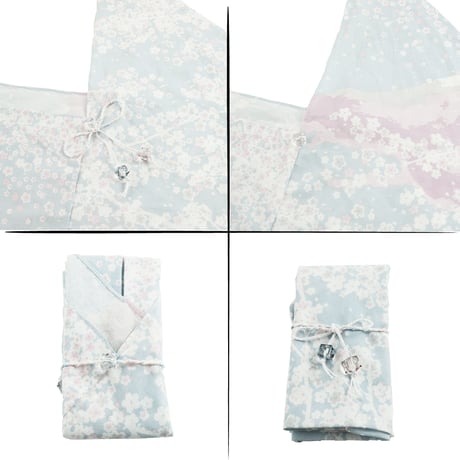 富士桜 あずま袋 手ぬぐい 手作り ハンドメイド エコバック お弁当袋 ちょこっとお出かけ ご近所コーデ 浴衣 レディース おしゃれ 雑貨：AB200701