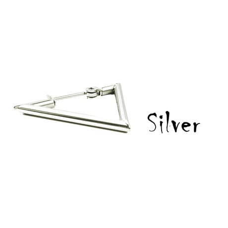 片耳用（1個売り）トライアングルピアス シンプル 20G サージカルステンレス316L ステンレス メンズ レディース ユニセックス アクセサリー：MPS190810