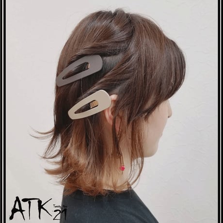 マットカラー トライアングル パッチンピン パッチン留め 人気 可愛い 髪留め へアクリップ レディース ヘアアクセサリー：HPP190905