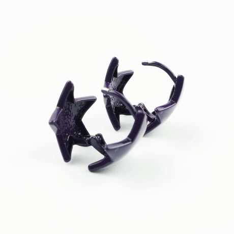 両耳用（2個セット）スター カラー フープ リング 18G  レディース アクセサリー：HPB170402