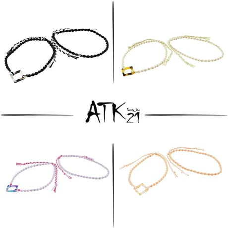 （2点セット）ハンドメイド べっ甲風トライアングル  アンクレット ペア ミサンガ Missanga お守り 手作り コットンコード メンズ レディース ユニセックス アクセサリー：AMP190602