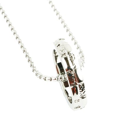 リング サークル シンプル ネックレス 2WAY メンズ レディース ユニセックス アクセサリー：MNB180201