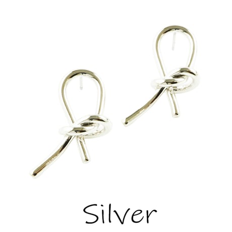 クロスリボン 変形クロスライン ピアス シンプル スタッドピアス 大人アクセ 個性的 上品 おしゃれ レディース アクセサリー