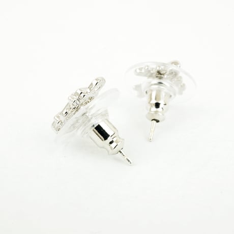 飛行機 エアープレーン スーツケース アシンメトリー ピアス Silverpost925 シルバー ゴールド メンズ レディース ユニセックス アクセサリー：PS160603