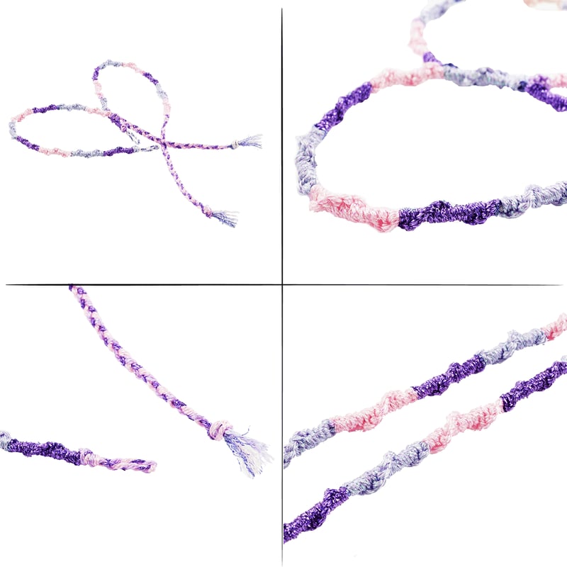 2点セット）ハンドメイド ペア カップル ミサンガ Missanga