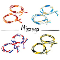 ペア カップル ミサンガ Ｍｉｓｓａｎｇａ アンクレット  メンズ レディース お守り ミックスカラー コードアンクレット：AMP180702