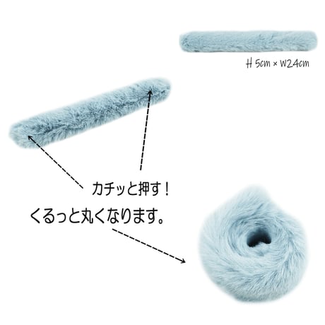 （1個売り）ふわもこ フェイクファー シュシュ カフス アームウォーマー ファーアクセサリー 小物 手首 ブレスレット ヘアアクセサリー