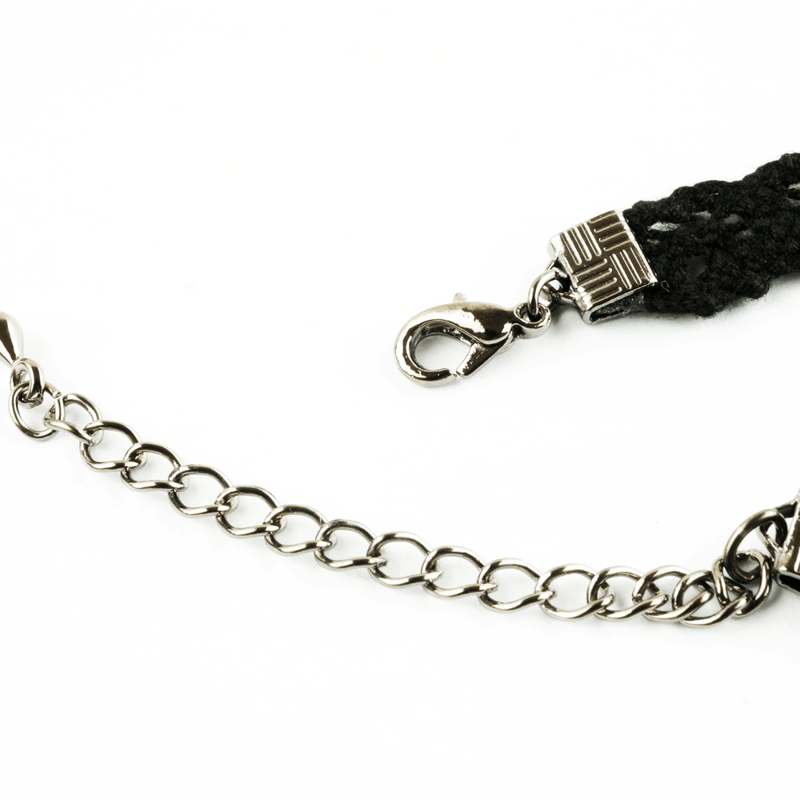 タグ付き未使用セルフォード ビジューチョーカードレスBLACK38 