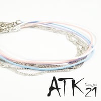 コード チェーン ２連 ２ライン アンクレット 華奢 カジュアル おしゃれ レディース アクセサリー：AB160501