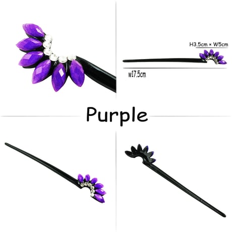 花びら petal フラワー お花 ストーン 一本挿し かんざし 簪 コーム スティック型 着物 和装 浴衣 髪留め 簡単ヘアアレンジ レディース 韓国ヘアアクセサリー