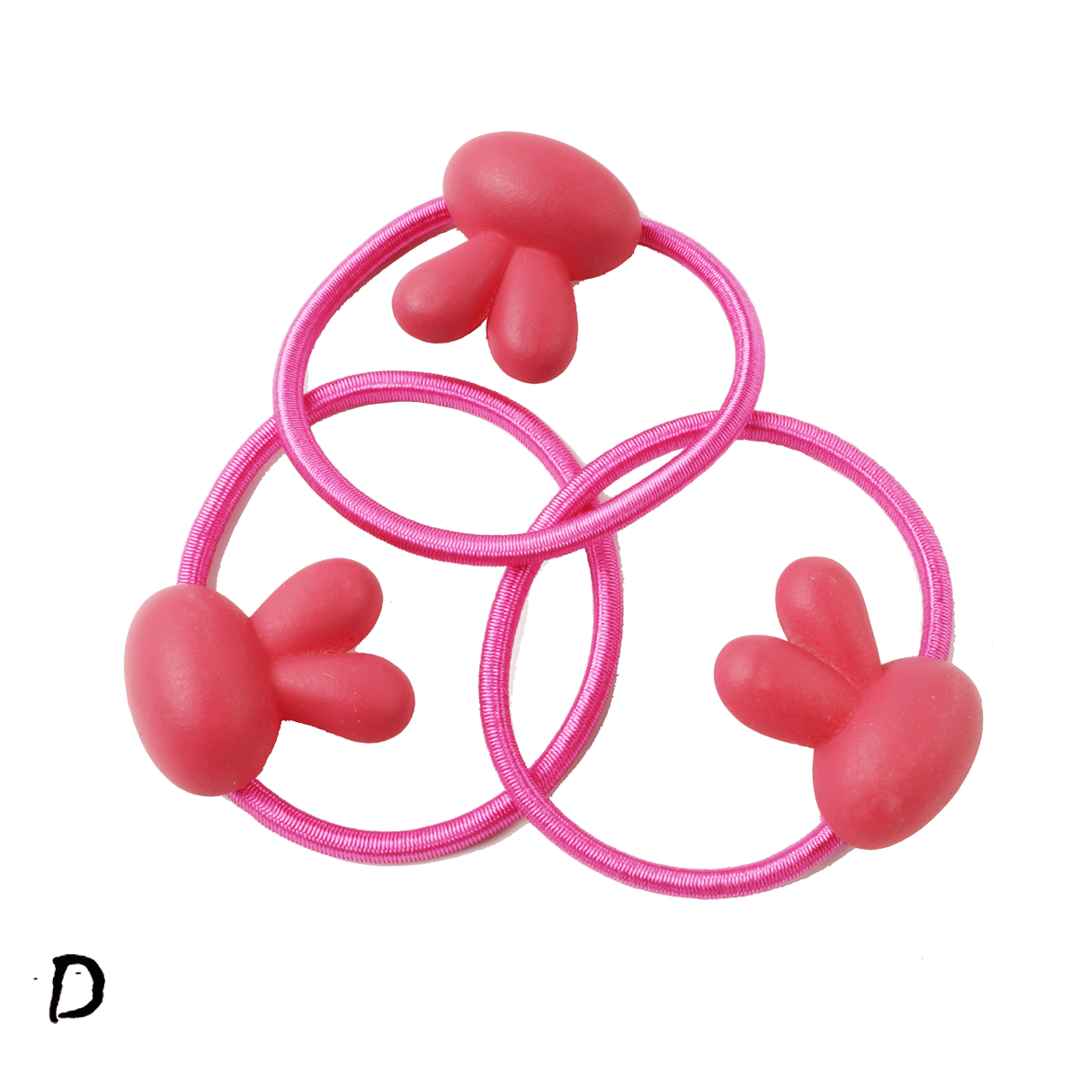 3点セット） ウサギ うさぎ ラビットヘアゴム 髪留め ツインテール