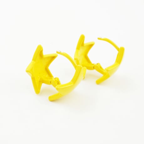 両耳用（2個セット）スター カラー フープ リング 18G  レディース アクセサリー：HPB170402